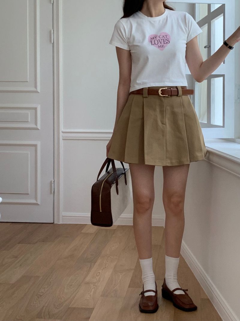 LOVE ME CROP T-SHIRT WHITE
