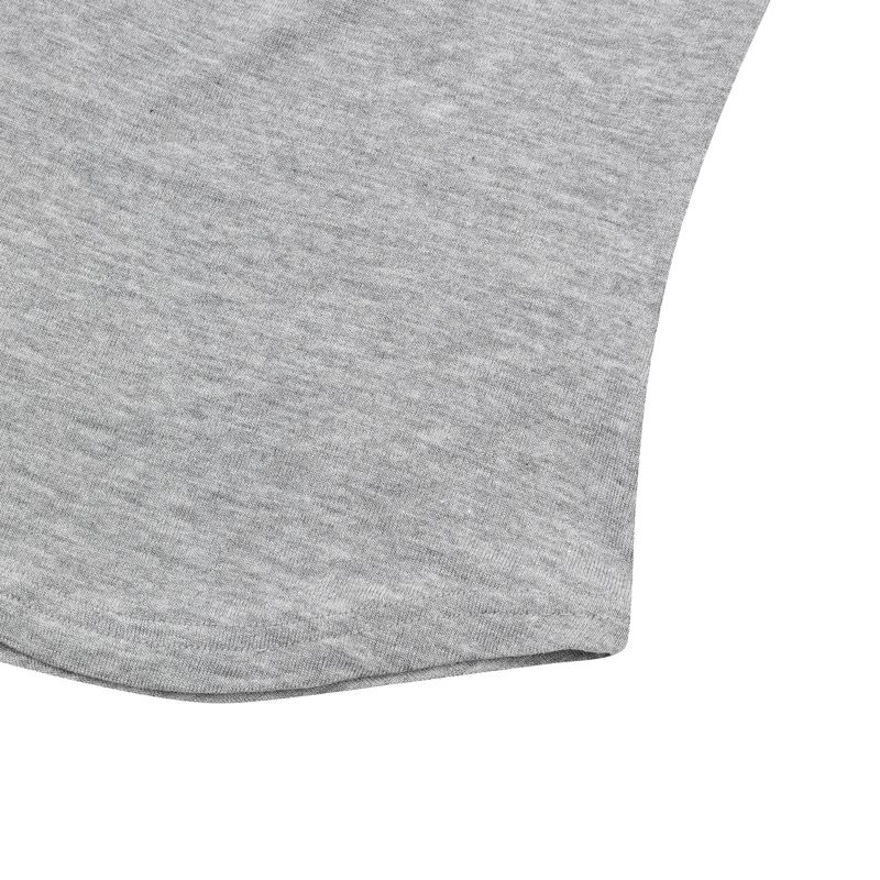 HARING SIGNATURE LOGO SNAP BUTTON U-NECK HALF T (3COLOR)