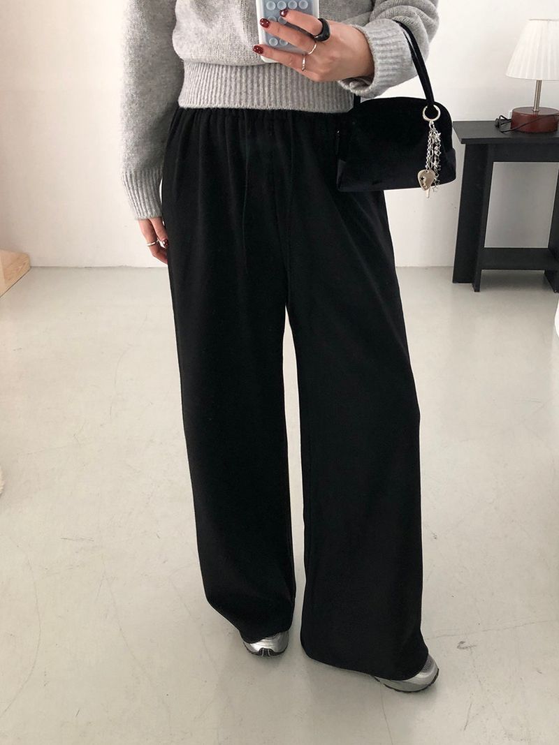 [MADE] ENTOL VELOUR WIDE PANTS