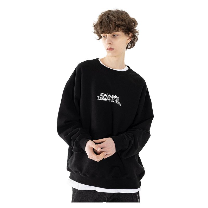 FILLING STATION SWEAT SHIRTS MSHCR003-BK