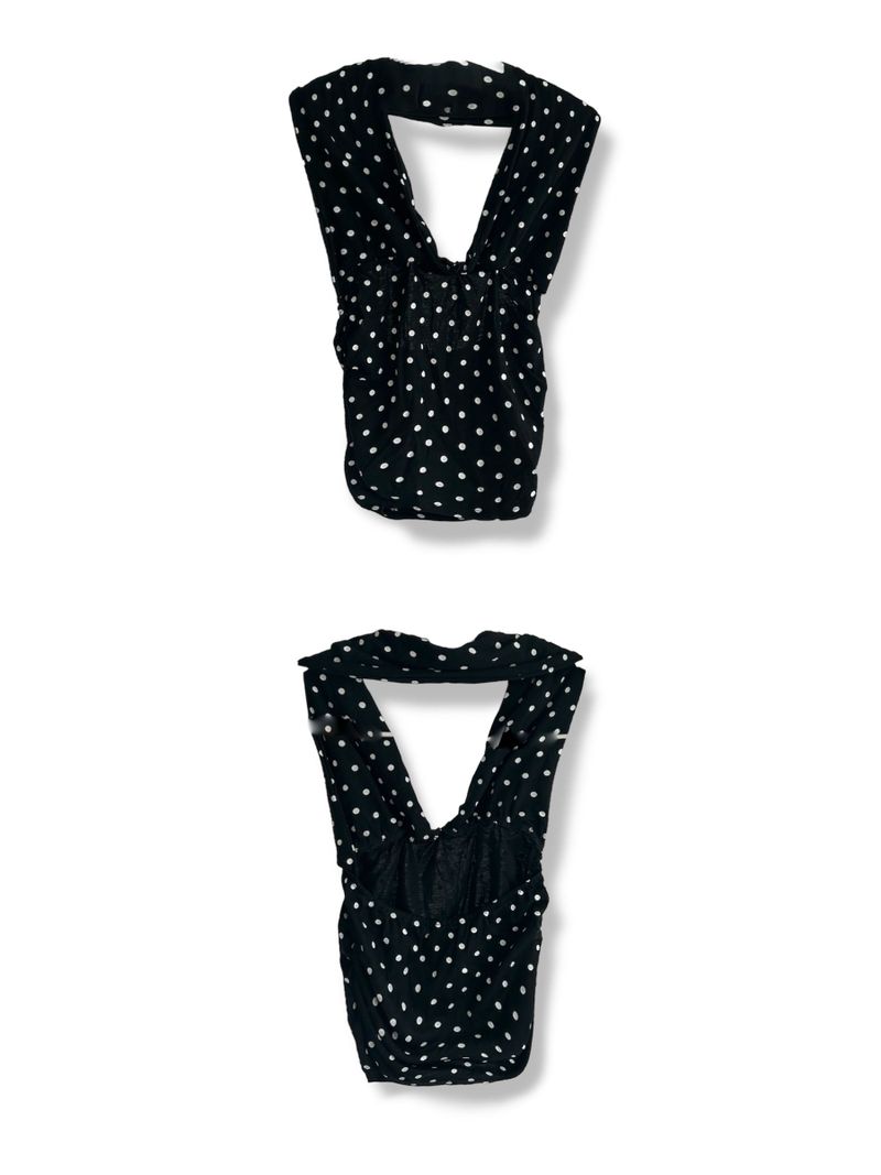 Dot halterneck sleeveless