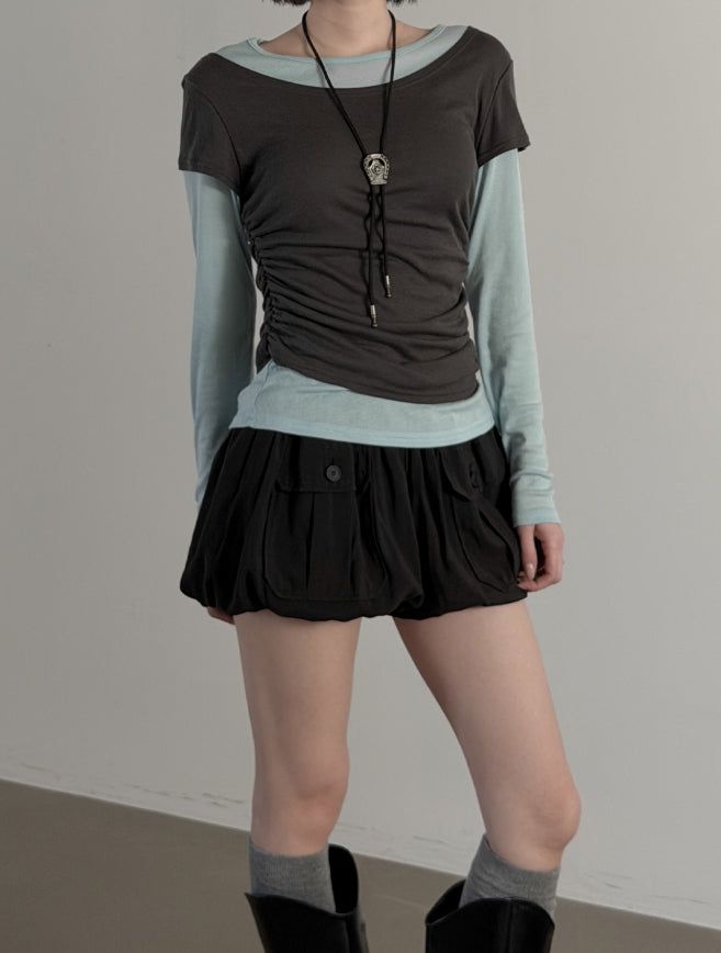 mnem（ムネム）の「Ruben Pumpkin Pocket Culottes（Pants）」