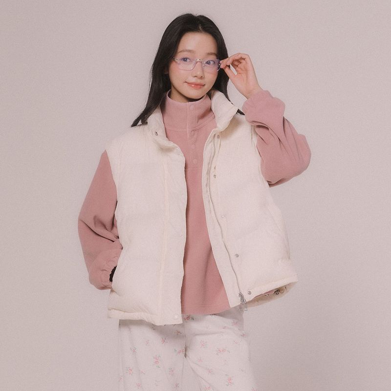 2WAY WELLONG PADDING JUMPER (Ivory)