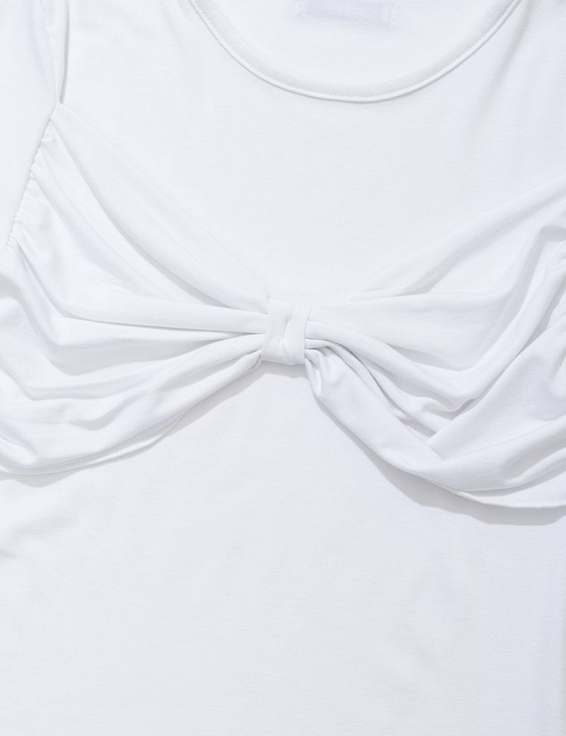 RIBBON T-SHIRT(WHITE)