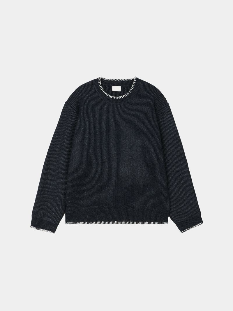 Hoshi line round knitwear