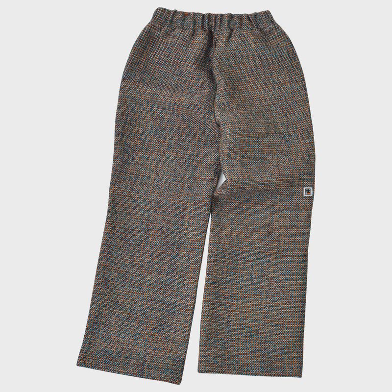 AVRIL TWEED WIDE LONG PANTS (BLUE)