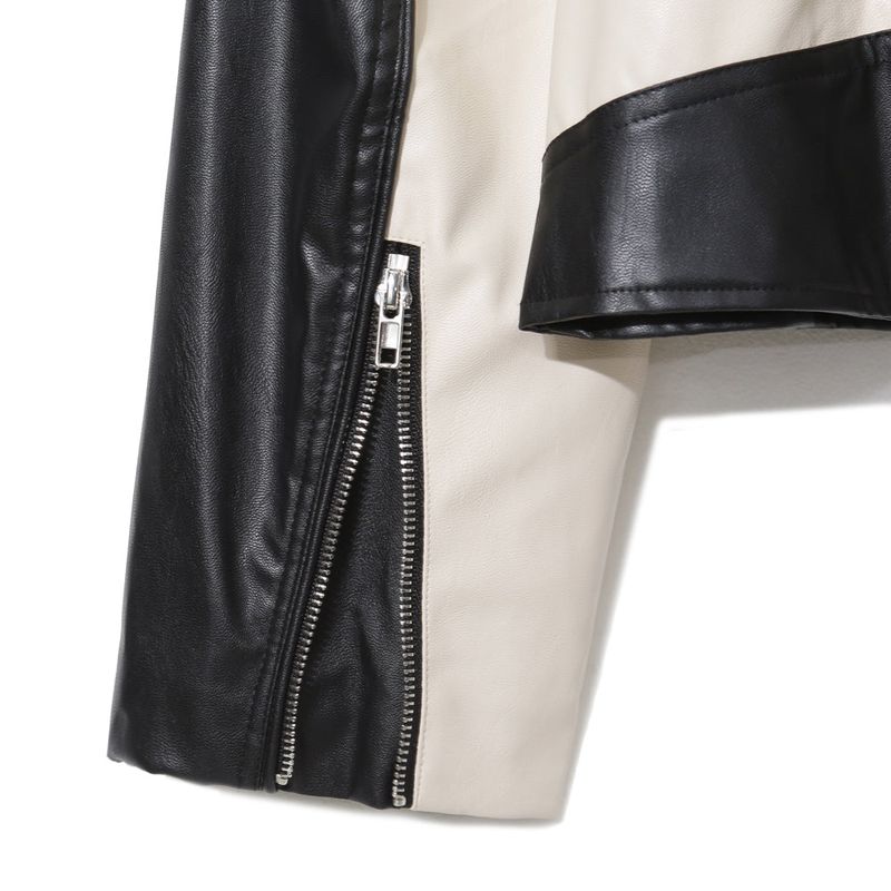 RU23118 Buffing Leather Jacket (2 colors)