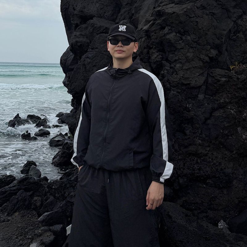 Color Crop Windbreaker (2color)