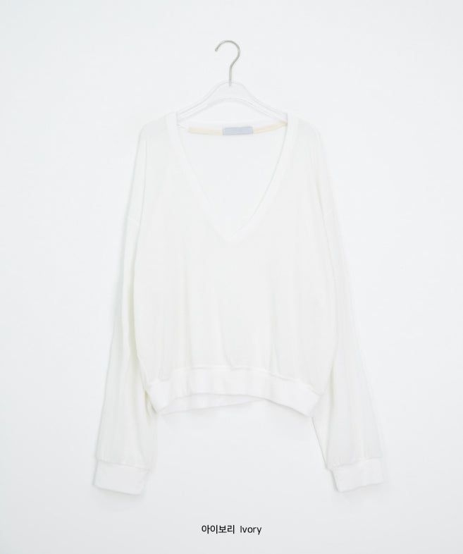 Tecto Summer V-Neck Loose-Fit Knit