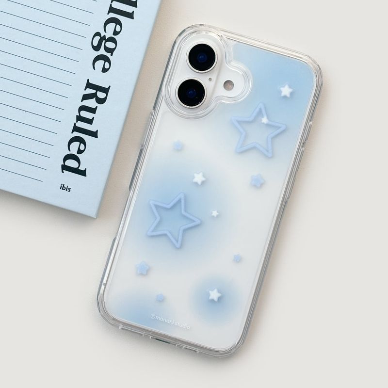 Monani Studio（モナニースタジオ）の「[Gel-hard] スターリーナイトスマホケース (ブルー) (ケースのみ)（スマホグッズ/小物）」