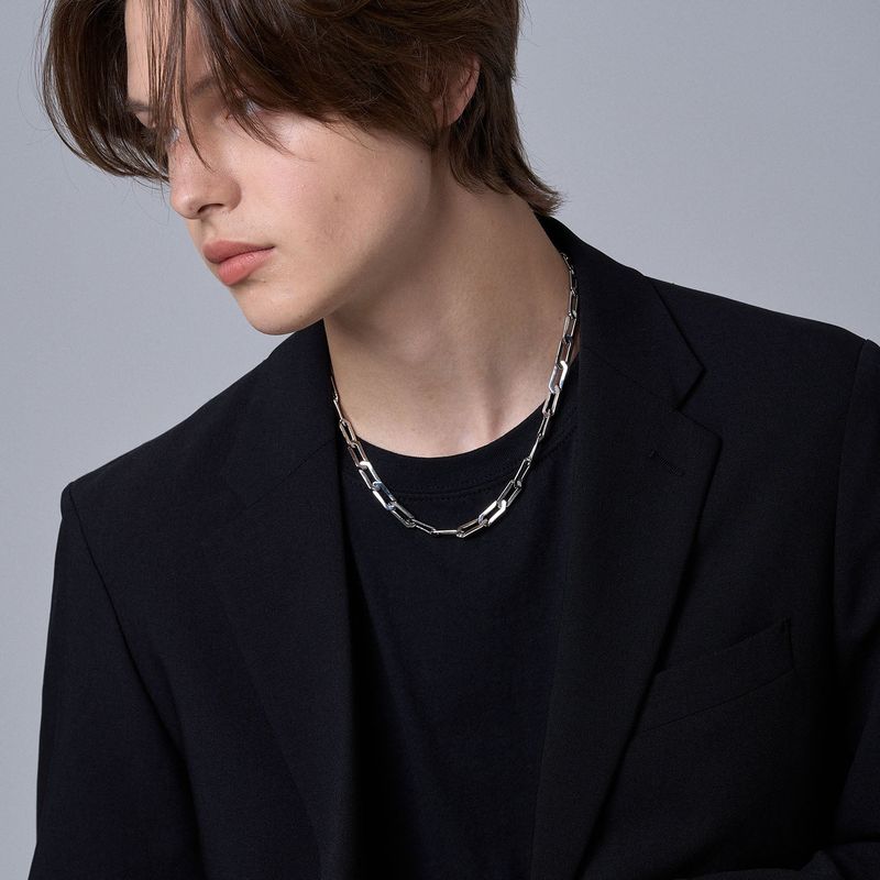 FLAT ROAD CHAIN NECKLACE