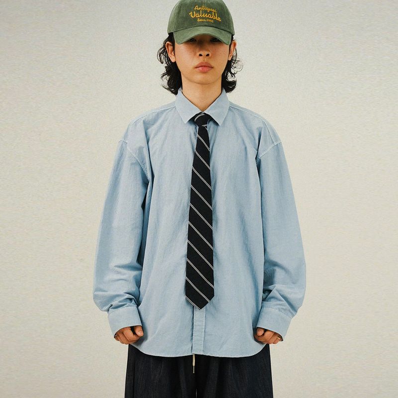 SEMIKAJI(セミカジ)の「WT Washing Pigment Nylon Shirts(Tops)」