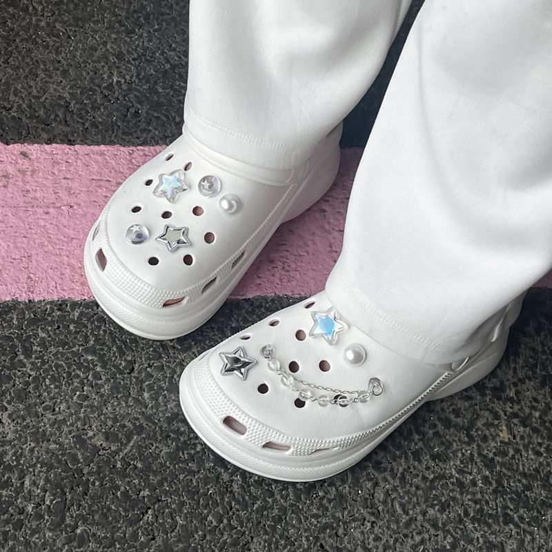 [made]hologram star resin shoes charm set 