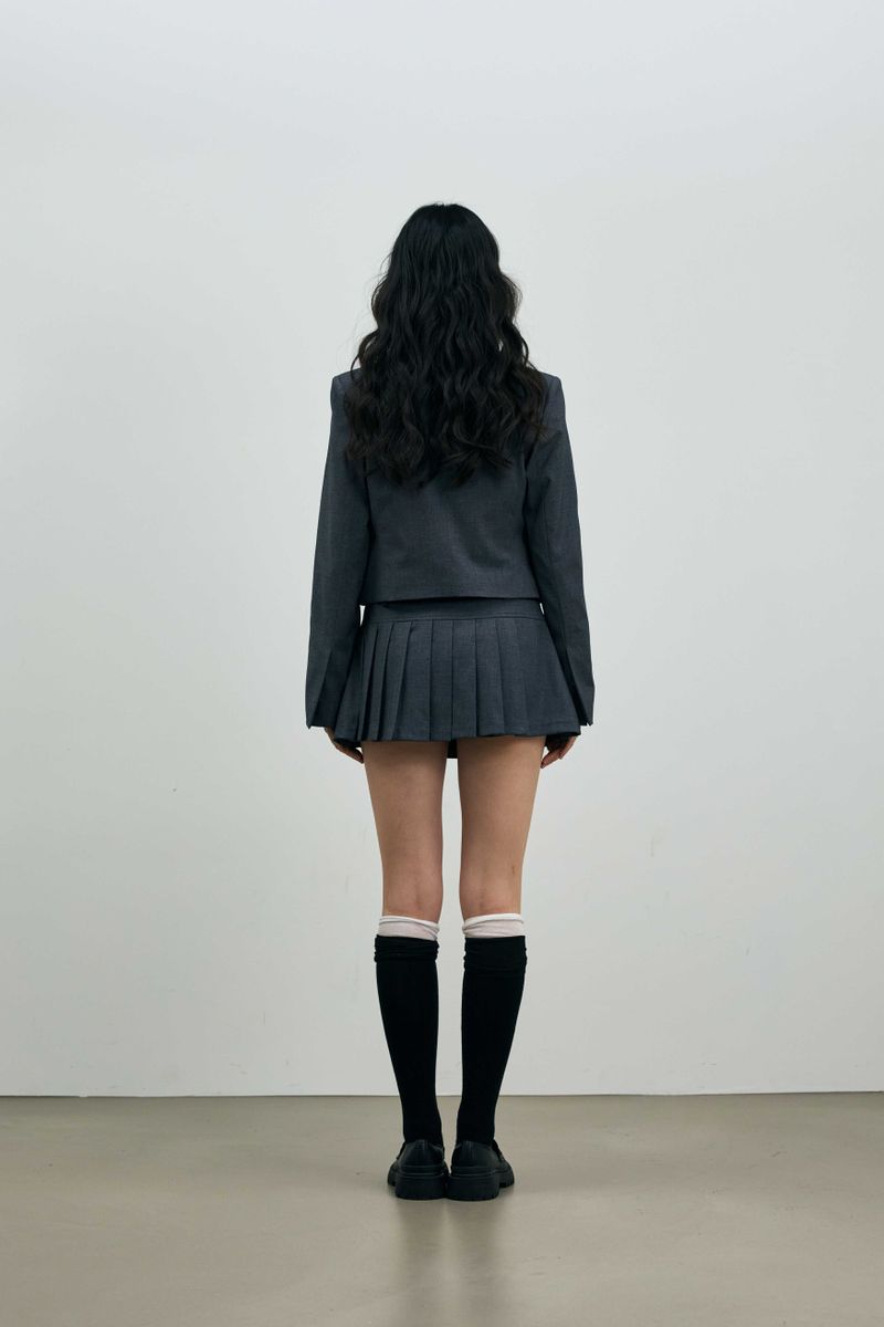 ASTRAL CROP JACKET / CHARCOAL