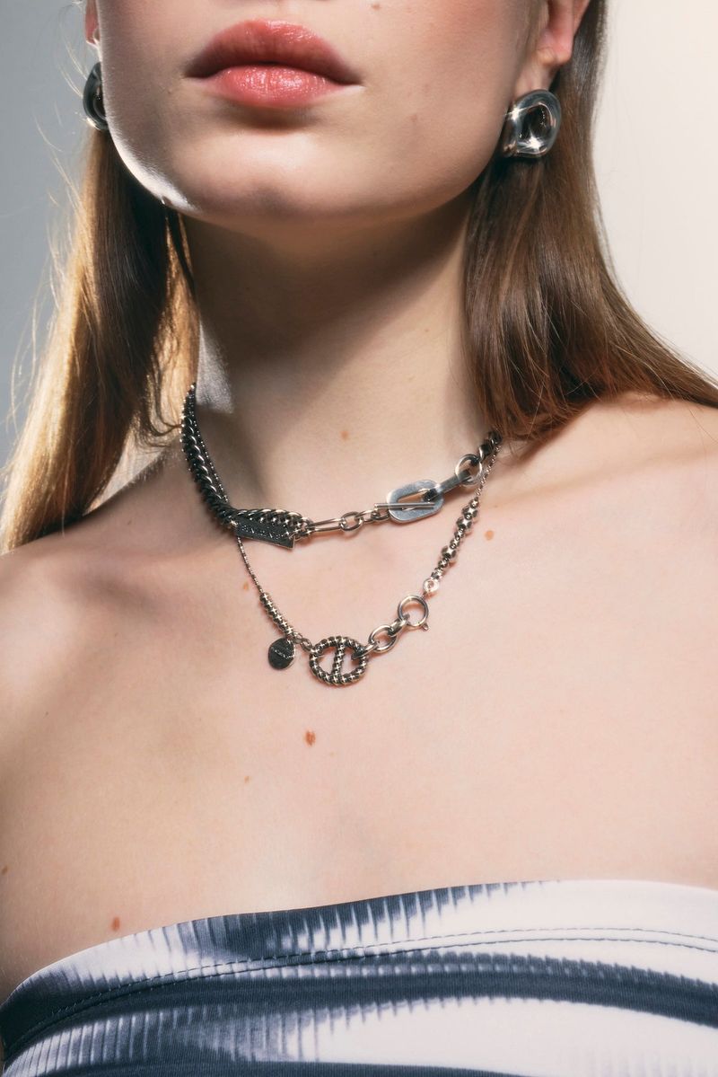 NO.310 [SILVER] MOVE BALL NECKLACE