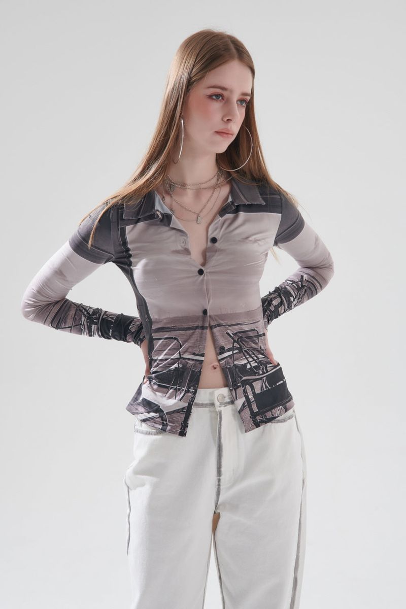 SUNSET COLLAR T-SHIRT