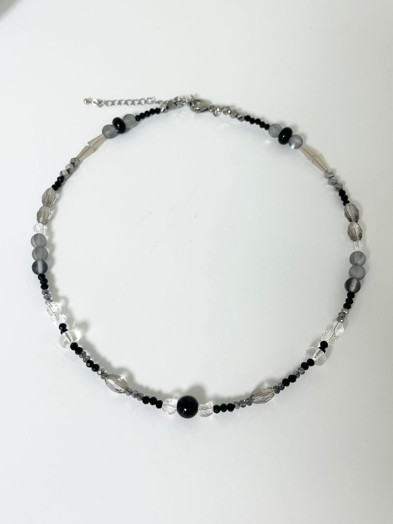 MADE aqua black necklace