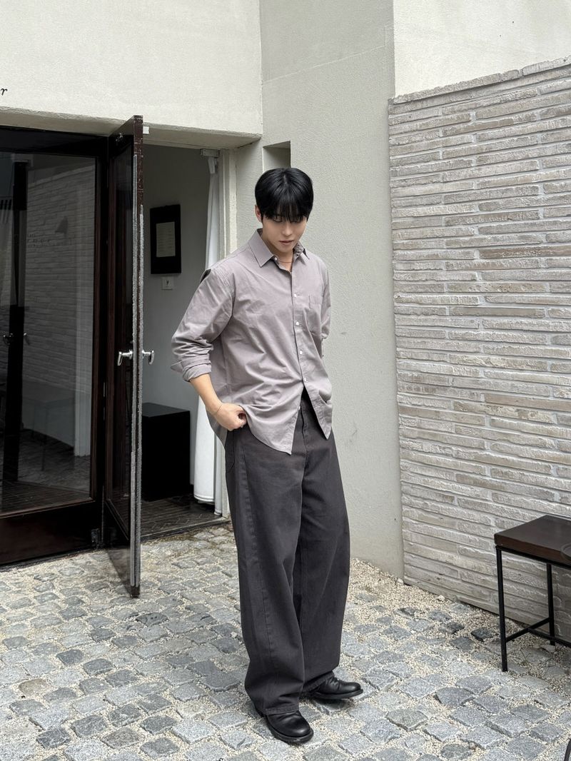 Bio cotton curved pants
