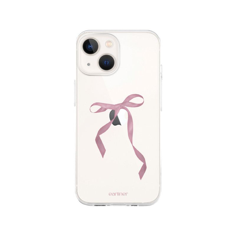 [made] vintage pink ribbon jelly hard case