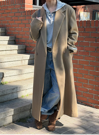 [Unisex] Max double long coat(2color)