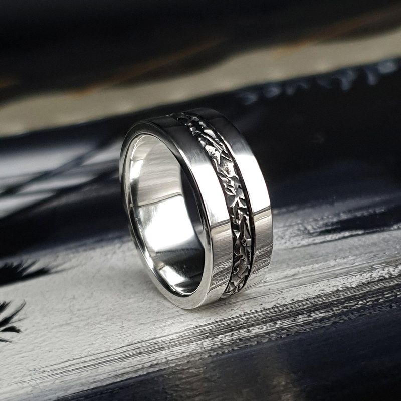 Steady-F2 silver ring