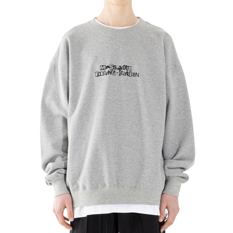 MASSNOUN(マスノウン)の「FILLING STATION SWEAT SHIRTS MSHCR003-GY(Tops)」