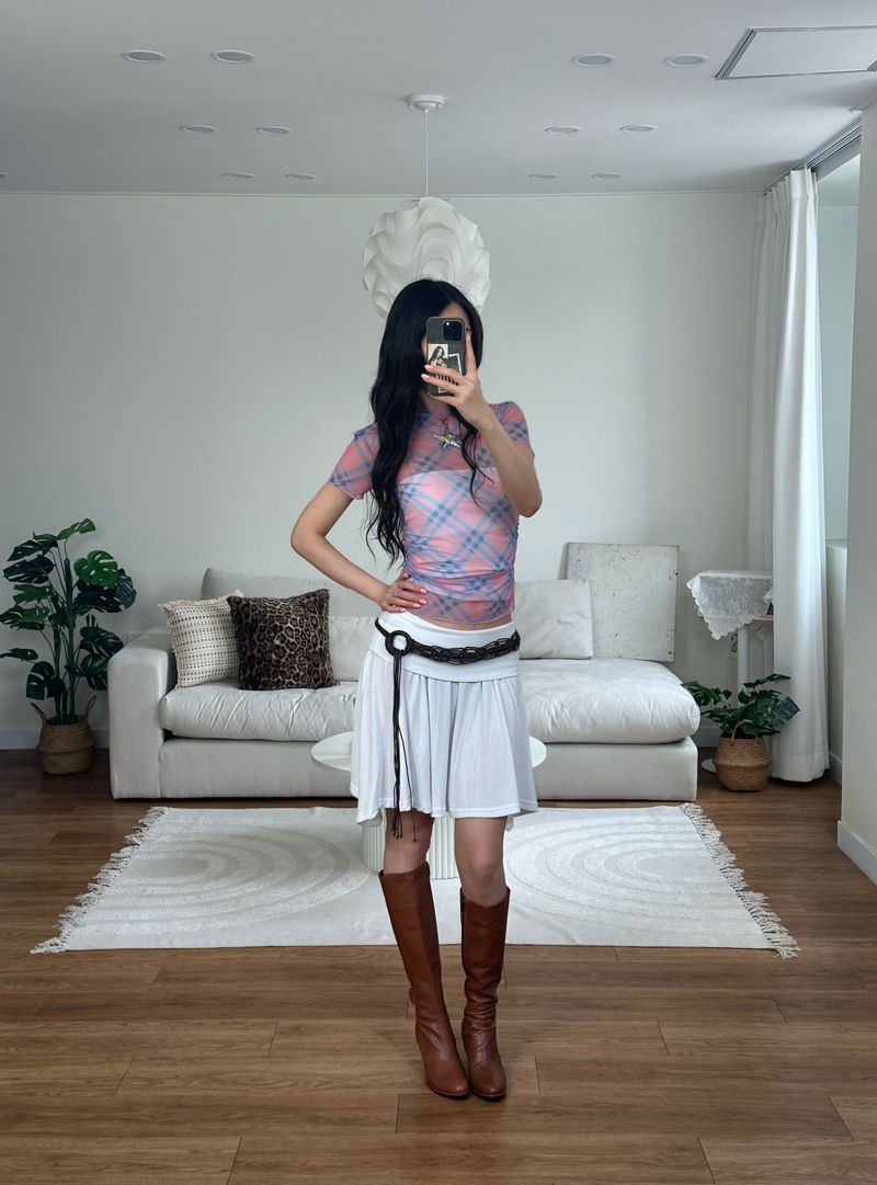 candy check mash tee