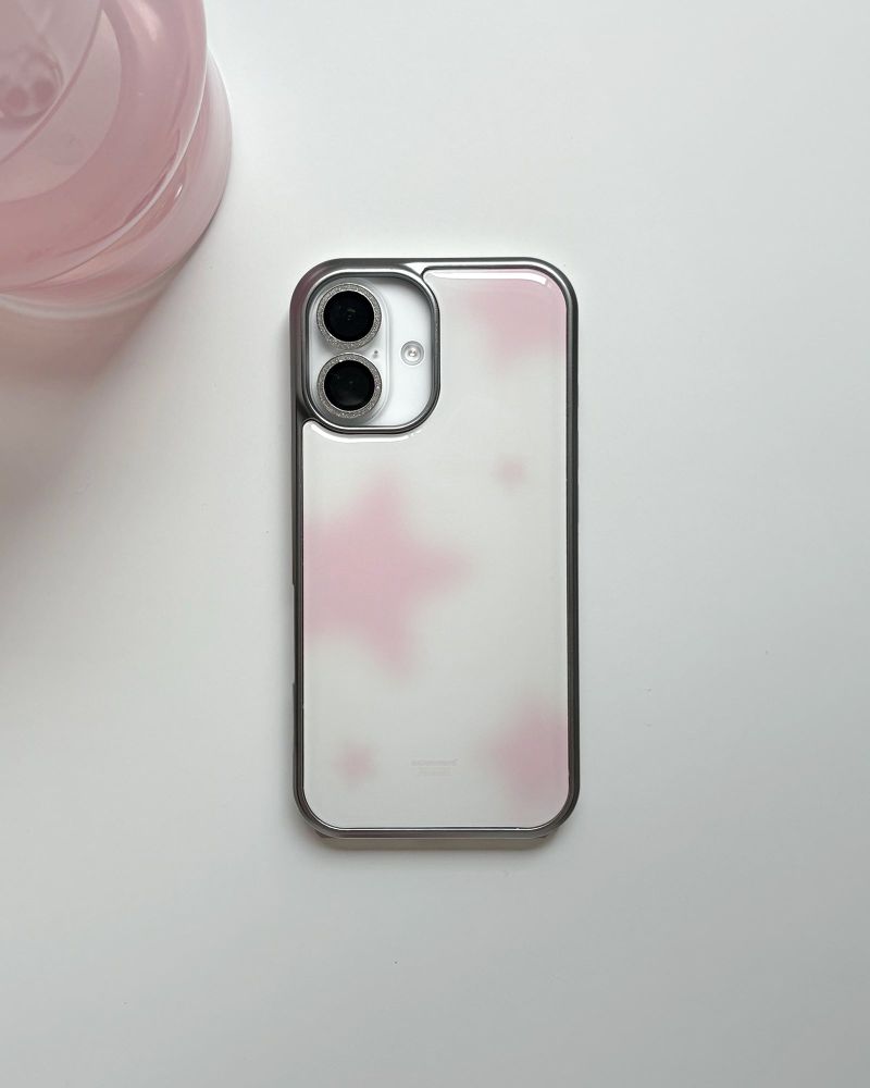 【MADE】 blur star epoxy case (pink)