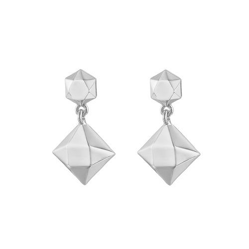 disco gemstone drop earrings