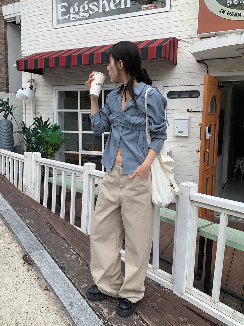 BASIC WIDE PANTS (5C)