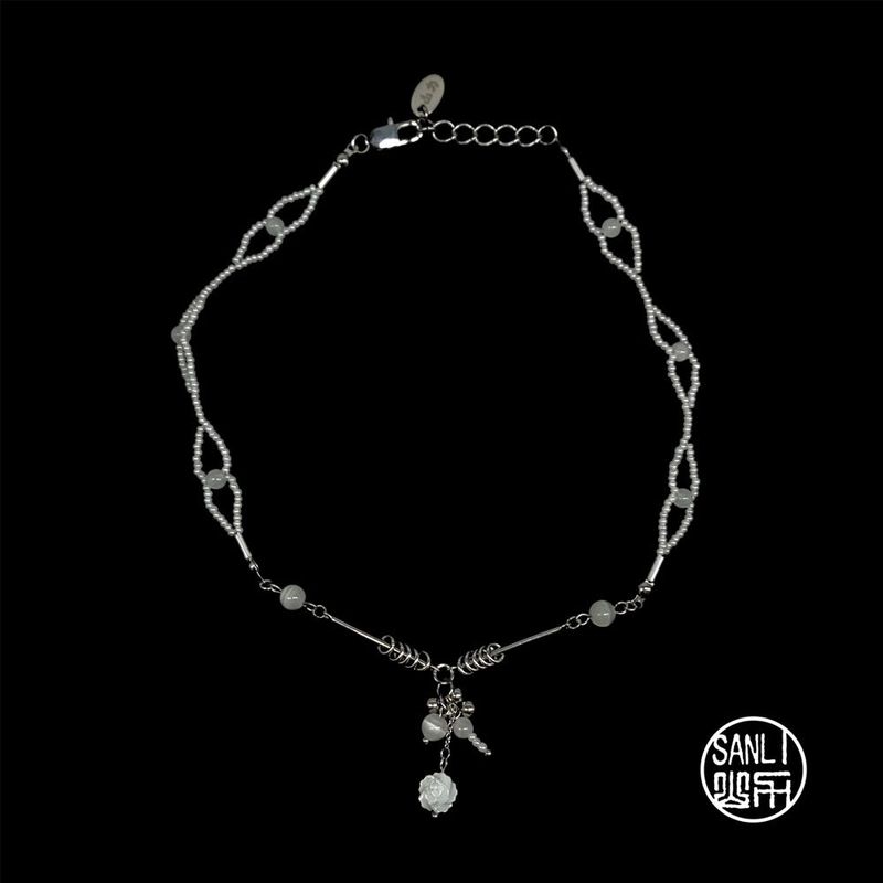 white 111-111 necklace