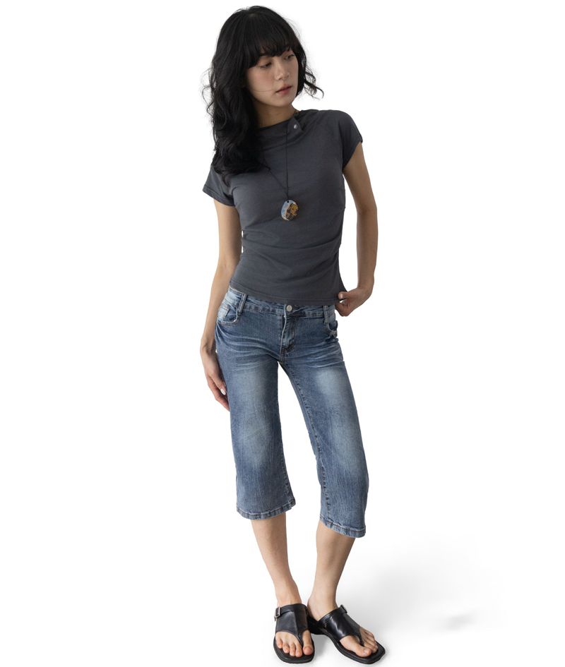Ebe Low-Rise Capri Denim