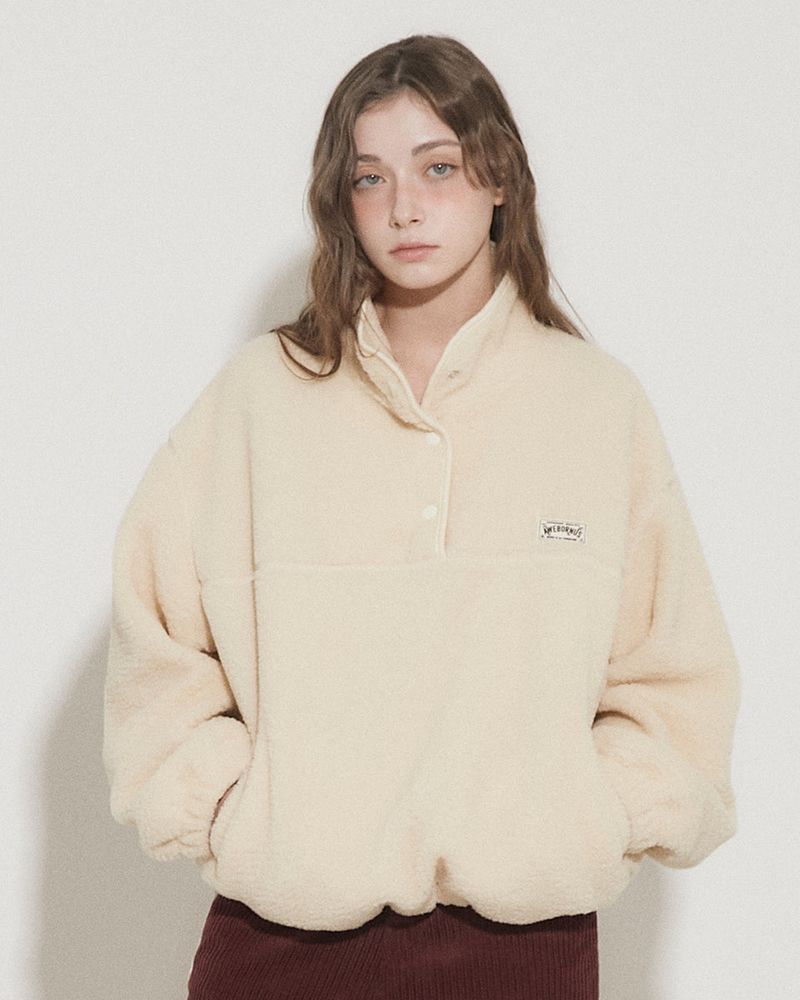 FLUFF FLEECE PULLOVER [IVORY]