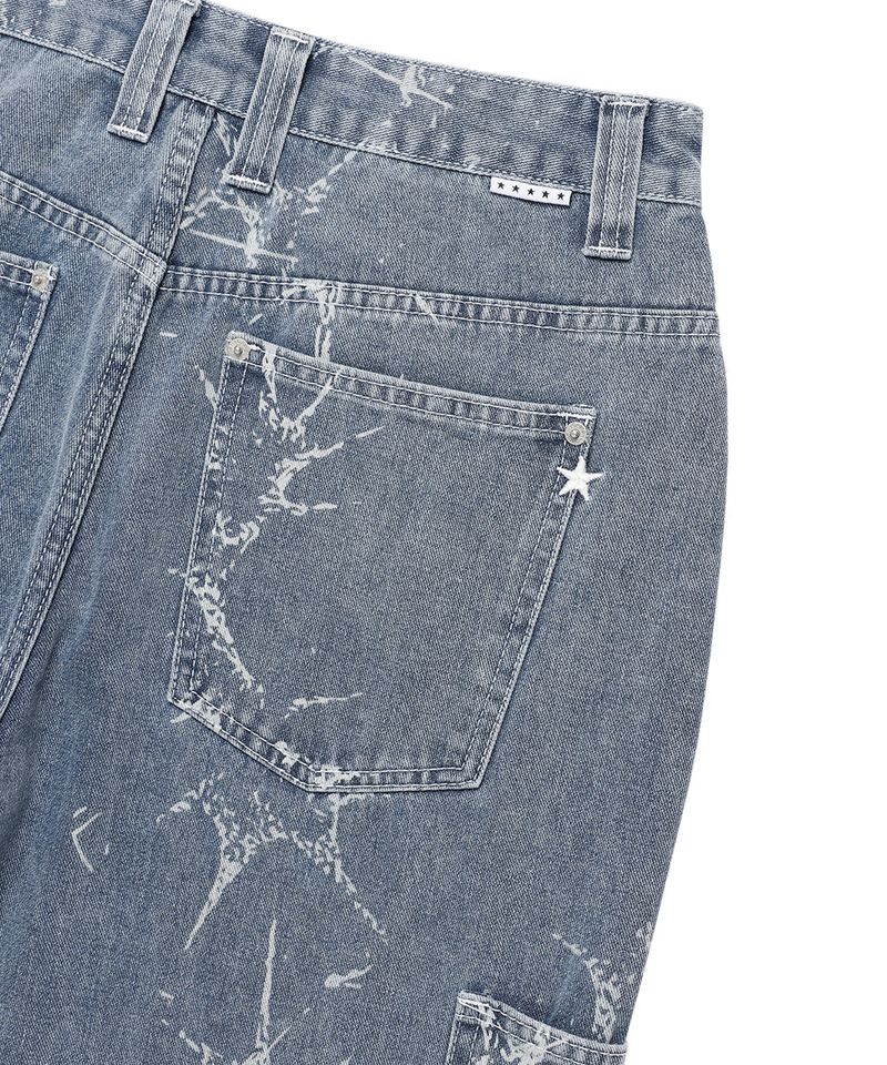 PRINTED CARPENTER DENIM PANTS BLUE(CV2FSUD110A)