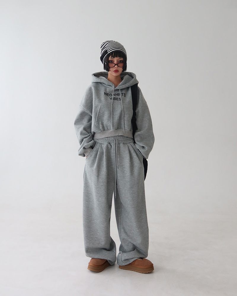 Vibe napping hoodie & long pants two-piece set