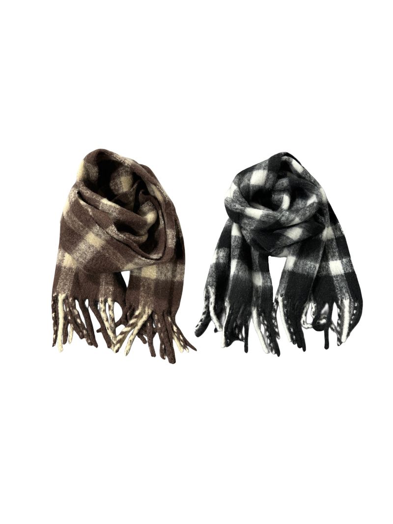 SSROOM(エスエスルーム)の「Wool Checkered Reggae Muffler (2color)(Fashion Accessories)」