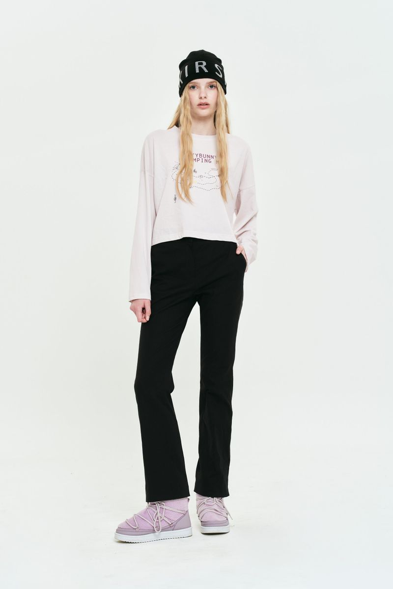 COLLECTION FLEXIBLE BOOTCUT PANTS [BLACK]