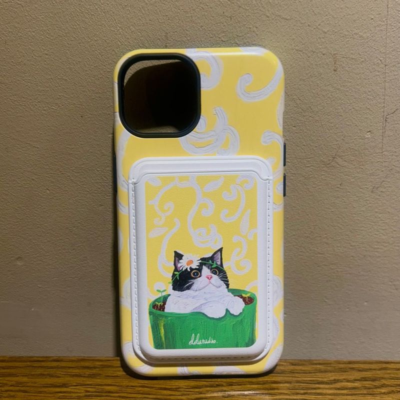 ddutudio（トゥトゥディオ）の「[フラワードゥミ ]マグセーフレザーカードスロット（スマホグッズ/小物）」