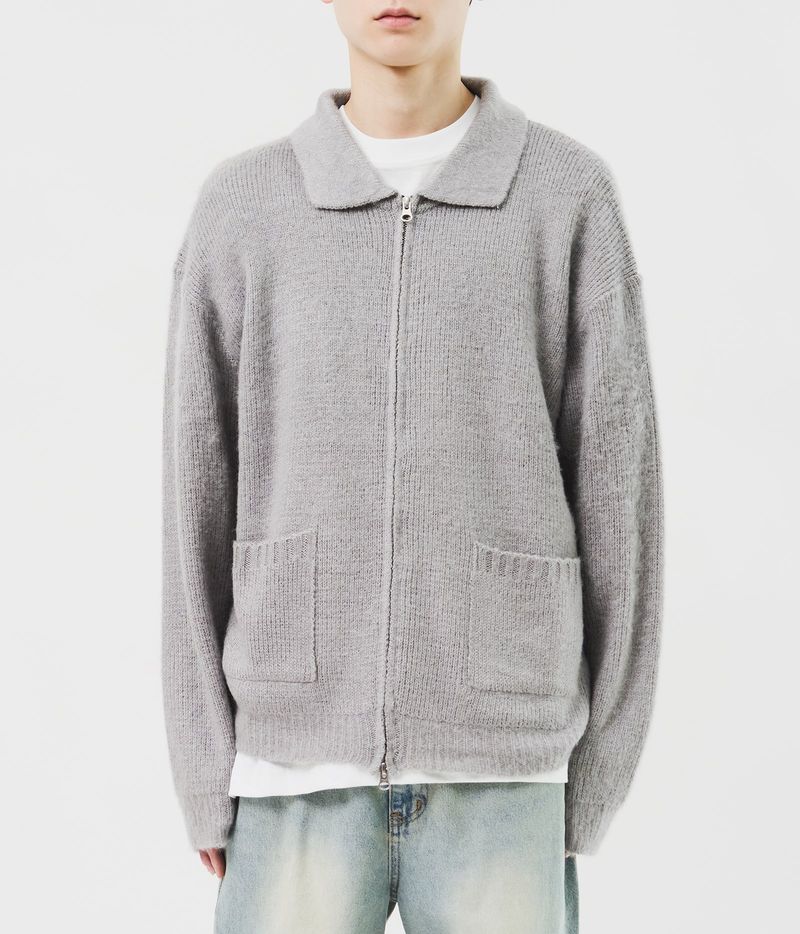 HIFIFNK(ハイファイファンク)の「Mona Hairy Knitted Zip Up (3color)(Tops)」