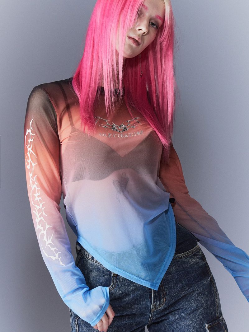 Sunset Tribal Mesh T-Shirts
