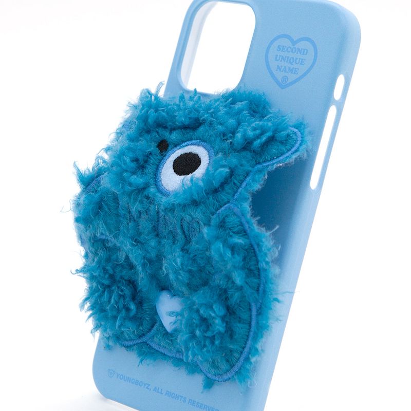 SUN CASE PATCH FLEECE BEAR OCEAN BLUE