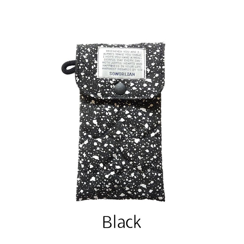 Pencil Pouch_Quilted Heart Black