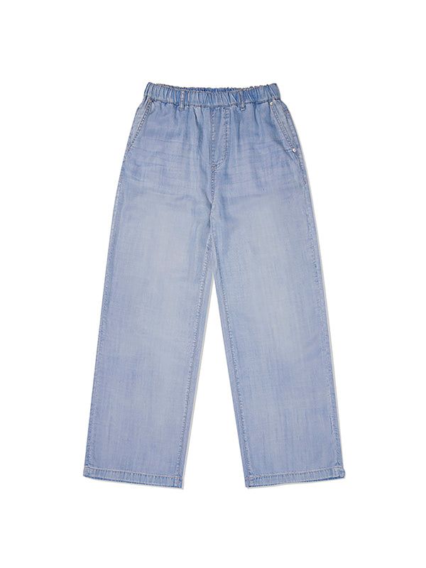 KIRSH（キルシー）の「WOMEN COOL WIDE-FIT BANDING PANTS [LIGHT BLUE]（Pants）」