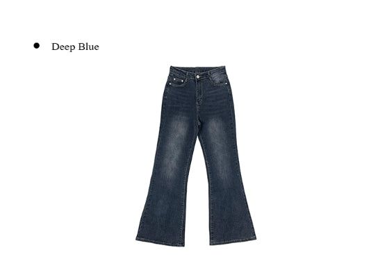 Botu Slim Washing Denim Bootcut Pants