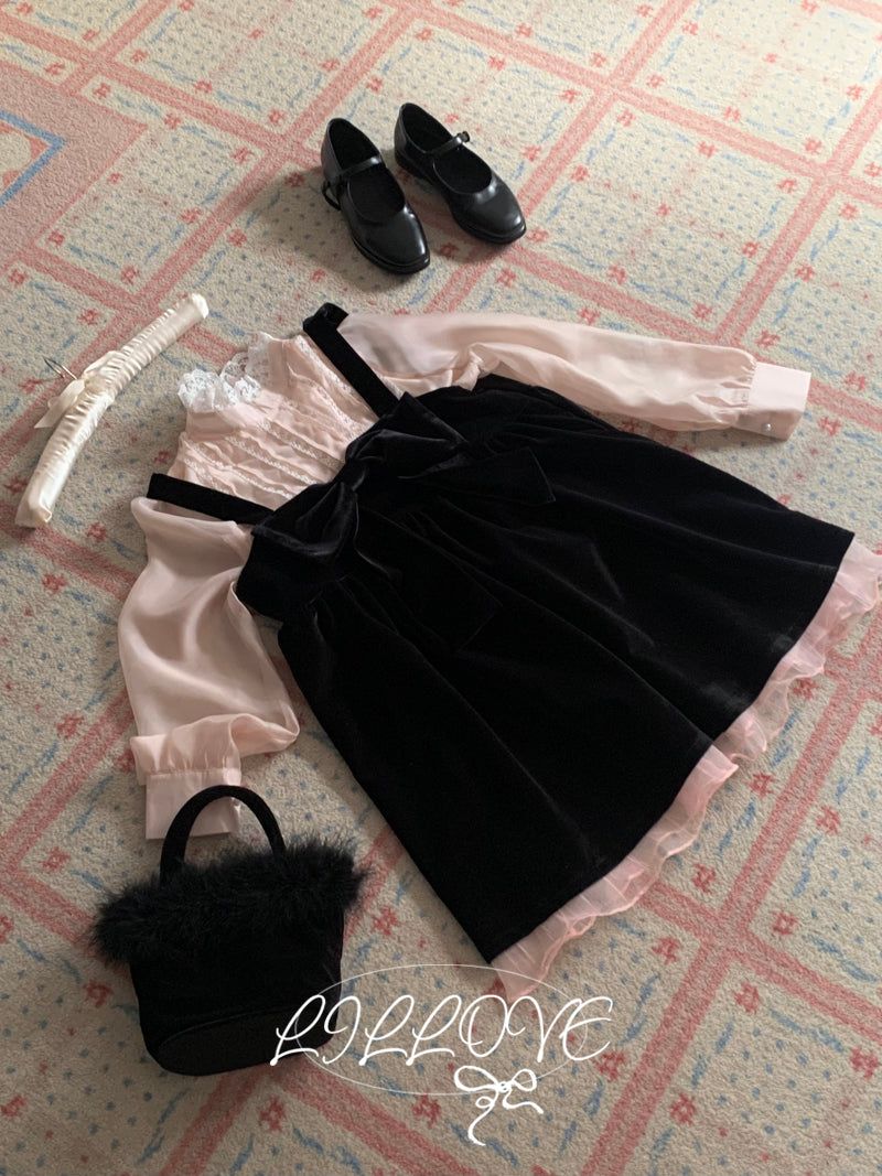 LILLOVE（リローブ）の「[by LILLOVE] ロージーミッドナイトボードレス（ワンピース/ドレス）」