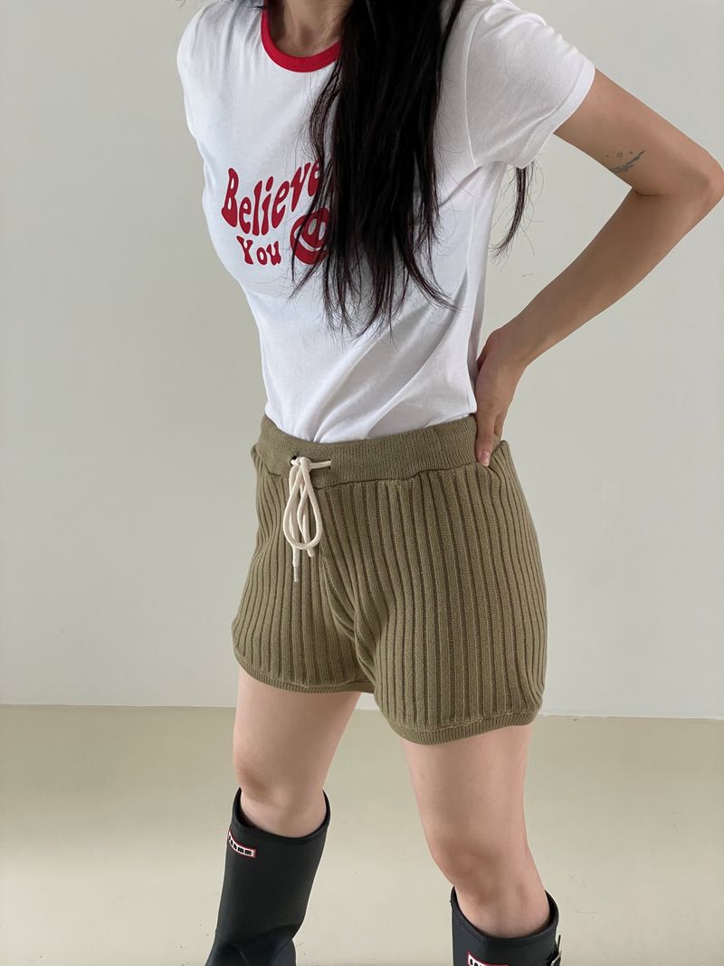 Highteen knit shorts