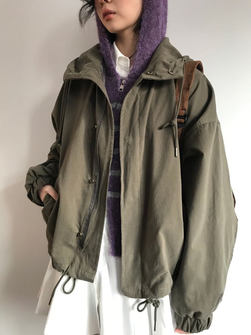 Flow String Short Military Jacket (4Colors)