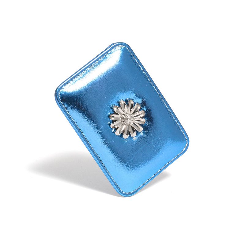 Daisy Slim Mini Transportation Card Wallet shine blue