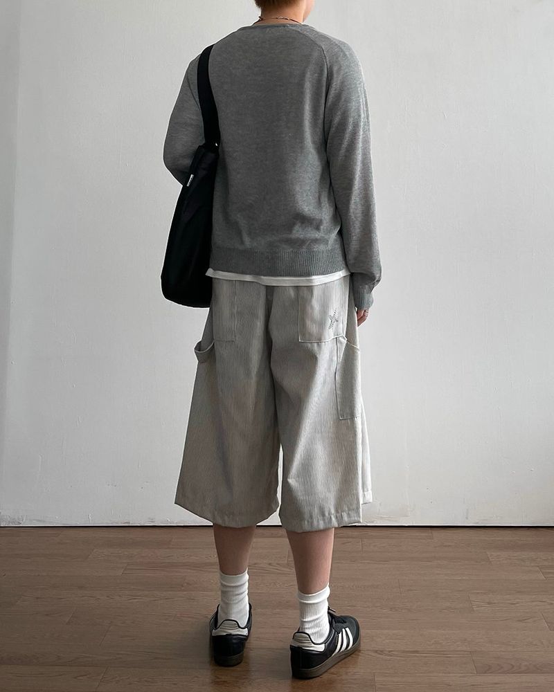 Hiko Stripe Bermuda Pants