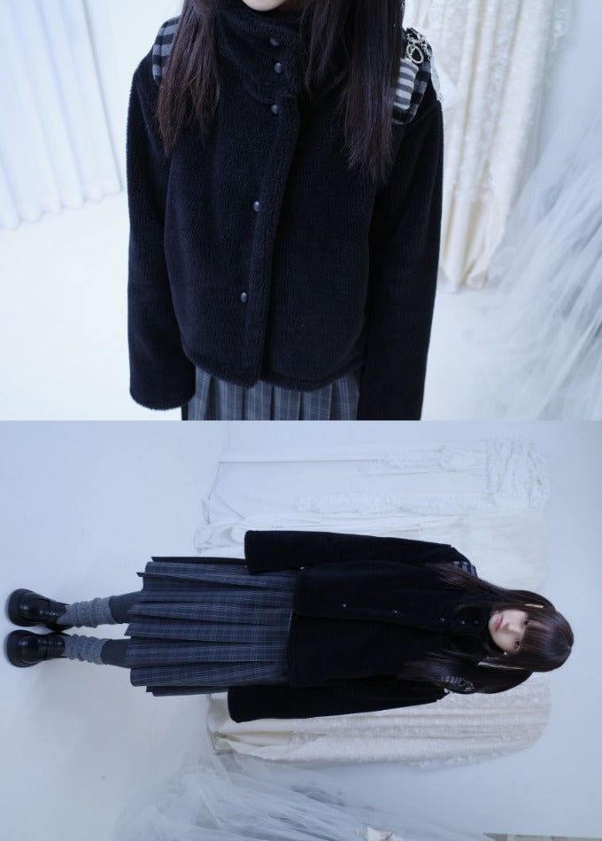myorang（ミョラン）の「Pome high-neck fleece coat (4color)（Jackets/Outerwear）」